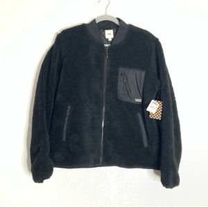 NEW Womens Vans Misty Fog Black Warm Winter Jacket